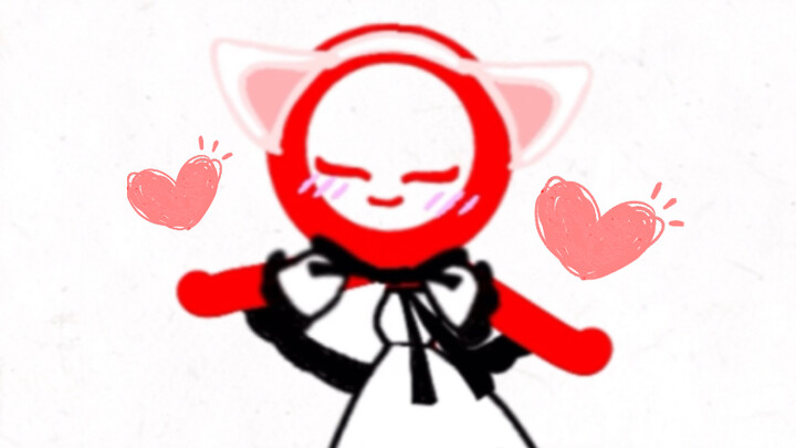 Dress the big red Shiba In a maid outfit~