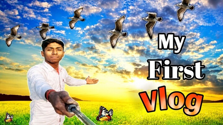 My First Vlog ❤️ | A Beautiful Day in My Village 🌾✨ #first #firstvlogs @abhishek_singh_0007 follow