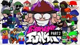 FNF vs Dave and Bambi ALL Characters Name PART 2 | Friday Night Funkin' vs Dave Bambi Apple Core