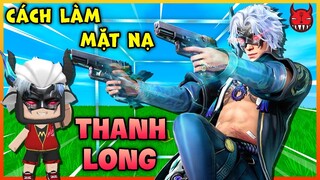 CÁCH LÀM MẶT NẠ THANH LONG FREE FIRE SIÊU NGẦU TRONG MINI WORLD