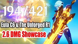 Losing 50/50 Ayaka Weapons Banner - Eula C6 & The Unforged R1 2 Million DMG Open World