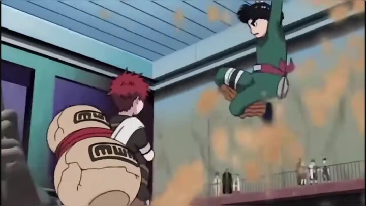 ROCKLEE melawan gara saat ujian chunin