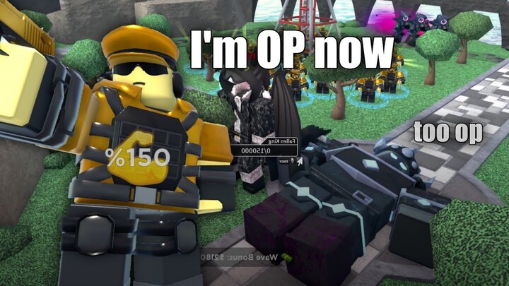Solo fallen with New Golden Scout in TDS Solar Eclipse Update (Roblox)