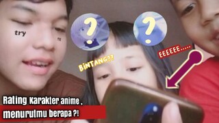 Rating Random Karakter Anime 🤔! Endingnya .... 😳🥴🗿