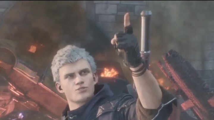 [ Devil May Cry 5][Chinese Dubbing] Nero's Flirting with Goliath