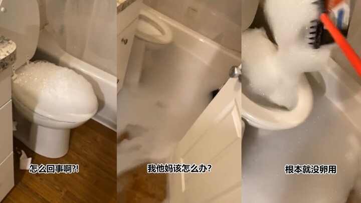 Toiletku ngiler busa putih, apa yang harus aku lakukan?!!