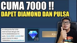 SEBELUM HABIS !! CUMA 7000 RUPIAH DAPET DIAMOND DAN PULSA ! DI JAMIN LANGSUNG MASUK !! BURUAN