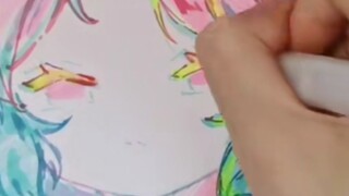 【手绘】你敢信这是用荧光笔画出来的？