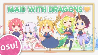 [osu!] Kobayashi-san Chi no Maid Dragon S ED | Maid with Dragons ❤︎ - Super Chorogons