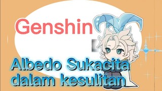 Albedo Sukacita dalam kesulitan