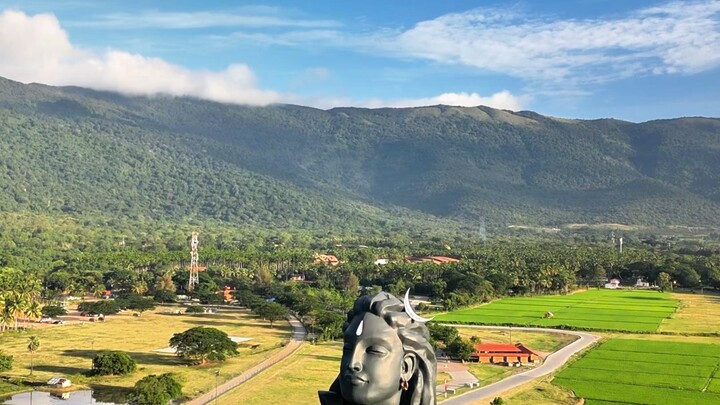 Isha Yoga Ariel View
