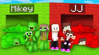 Mikey Family Tank vs JJ Family Tank Survival Battle in Minecraft - Maizen