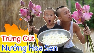 Trứng Cút Nướng Hoa Sen - Thử Thách Ăn 100 Quả Trứng Cút Nướng Của Mao Đại Ca Và Cái Kết