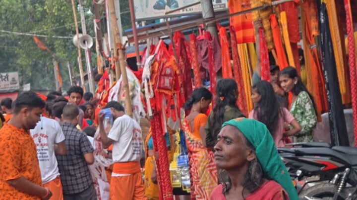 सावन की आखिरी सोमवारी पर बछवाड़ा में शिव भजन पर झूमती महिला 🙏🔱 | हर-हर महादेव