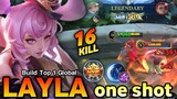 Crazy one shot build Layla | Layla best build 2024 | Build Top 1 Global Layla