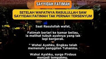 kisah Fatimah setelah Rasulullah wafat