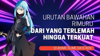 Urutan Bawahan Rimuru Dari Yang Terlemah Hingga Terkuat Di Anime Slime Date Ken