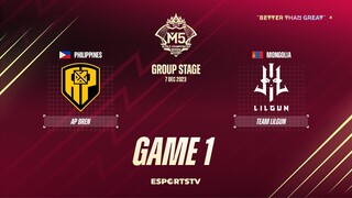 AP Bren vs Team Lilgun GAME 1 M5 World Championship Group Stage | APBR vs LG