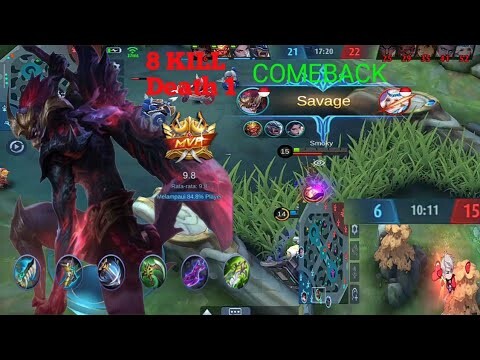 SAVAGE!  EPICCOMBACK HANZO MOBILE LEGENDS