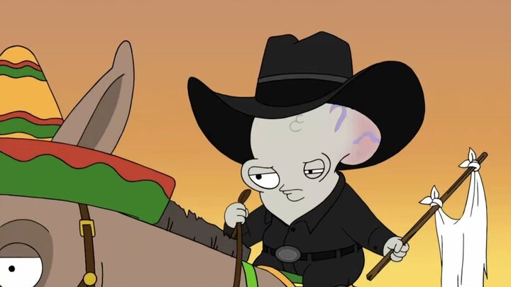 American Dad: Rogu mencuri perhatian Klaus, yang membuatnya membencinya dan menjebak Rogu