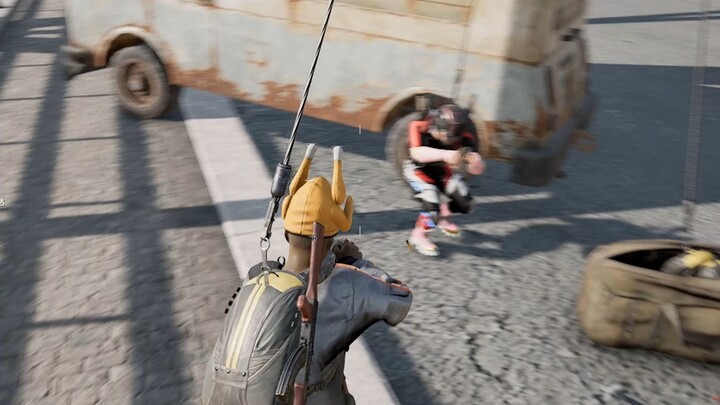 Sao anh ấy lại đỗ xe vậy?