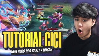 TUTORIAL CICI JUNGLER NEW HERO OP! ROTASI, BUILD, CARA WAR PAKE CICI - Mobile Legends