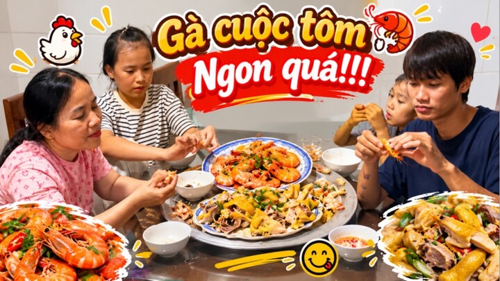 Ruac - Ăn Cuộc Gà Tôm Ngon Quá!! Ruac Vlog