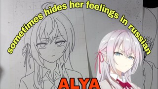 menggambar ALYA