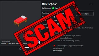 Is Roblox Bed Wars VIP A Scam?