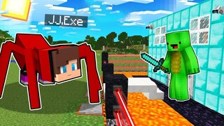 Maizen JJ SPIDER MUTANT vs Security House - Minecraft gameplay Thanks to Maizen JJ and Mikey