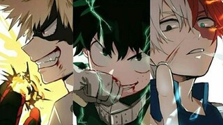 [High Burning] Boku no Hero Academia: klip peledakan kelas A tahun pertama dari Tiga Besar