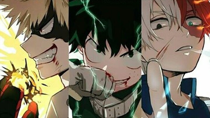 [High Burning] Boku no Hero Academia: klip peledakan kelas A tahun pertama dari Tiga Besar