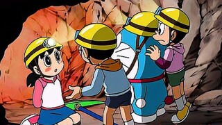Doremon: Nobita đào trái cây, bánh và xe hơi trong hang