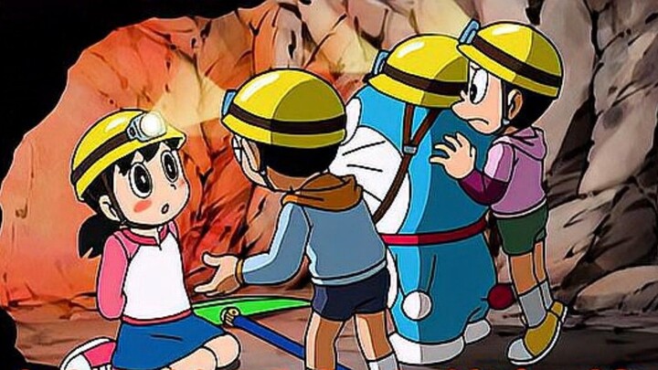 Doremon: Nobita đào trái cây, bánh và xe hơi trong hang