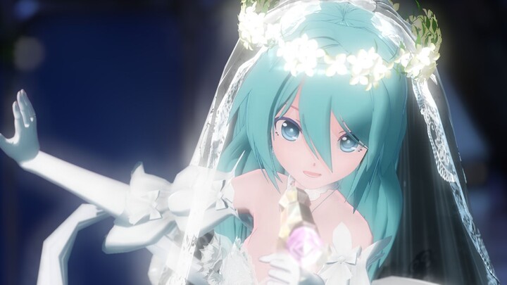 [VOCALOID MMD/Hatsune Miku 14th Anniversary] Saat Cinderella mendengar bel berbunyi, dia harus menin