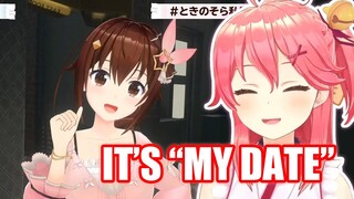 Miko was Monopolizing the Date with Sora-chan 【Hololive English Sub】