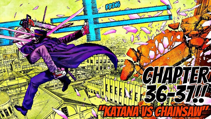 FINAL FIGHT!!🔥CHAINSAW MAN VS KATANA MAN!!⚔|EP 12 PART 1|CHAPTER 36-37|CHAINSAW MAN TAGALOG