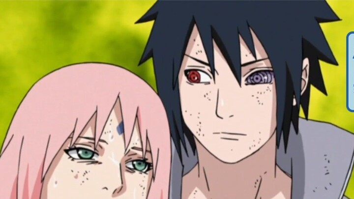 Sasuke and Sakura's first show of affection, Obito can't stand it!