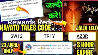 FREE FIRE TALES REDEEM CODE || FREE FIRE TALES HOW TO START A FIRE REDEEM CODE || TODAY REDEEM CODE