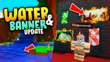 NEW* WATER and BANNERS UPDATE!! in Roblox Islands (Skyblock)
