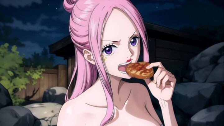 SCENE BONNEY MANDI BARENG KRU LUFFY