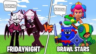 Friday Night Funkin` vs Brawl Stars | Minecraft | EPIC BATTLE