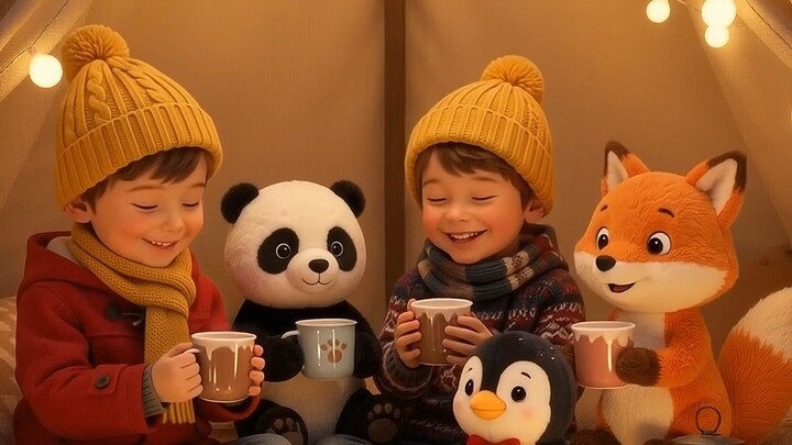 Wild Pals: Panda, Bunny, Penguin & Fox’s Crazy Snow Day! ⛄❄️