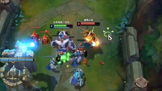 The top laner is very happy against Wanhao