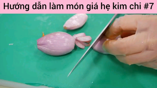 Hướng dẫn làm món giá hẹ kim chi #7