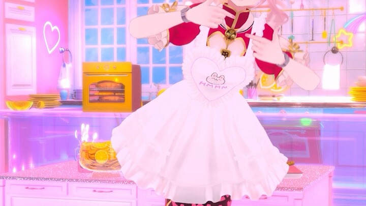 I tried dancing in the apron from the MV～❣ So happy to see everyone dancing along to Love Parade 🥰