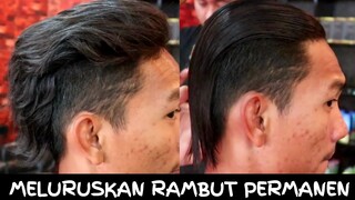 cara meluruskan rambut permanen pria | selamat datang rambut lurus 😀