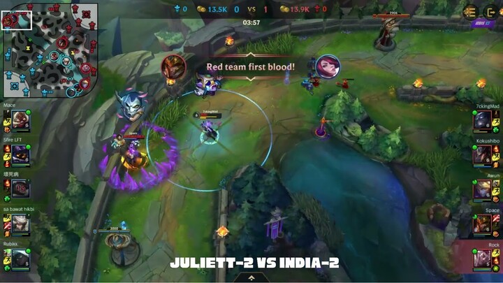 June 18 - Juliett-2 vs India-2 - OneSnap Wild Rift Tryouts 2022