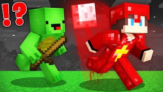 BLOOD MOON Armor Speedrunner vs Hunter : JJ vs Mikey in Minecraft Maizen!