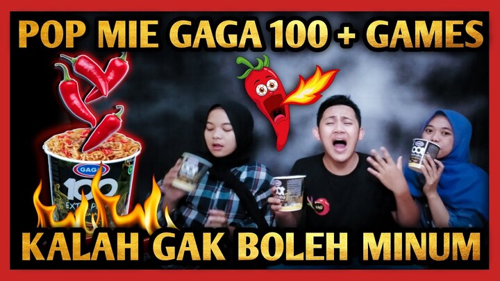 CHALLENGE MUKBANG POP MIE GAGA 100 YANG KALAH GAK BOLEH MINUM